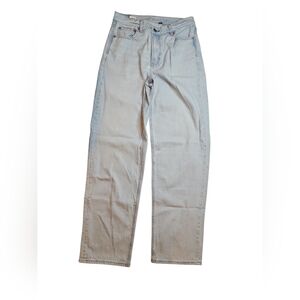 American Eagle Highest Rise Baggy Straight Light Wash Straight Jeans Size 8 Regu